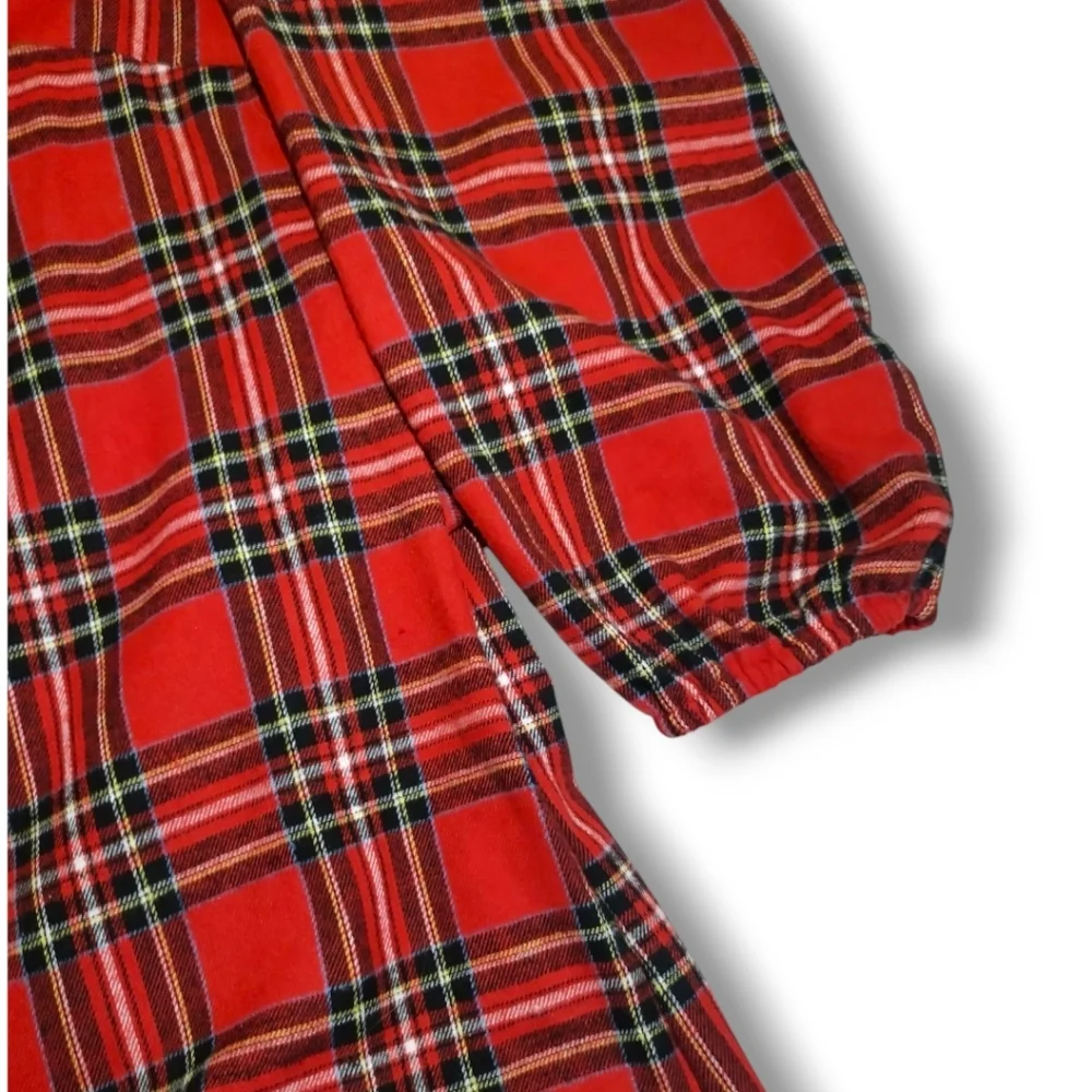 SHEIN Women's Franclia Button Down Plaid Belted Dress - Picture 4 of 12